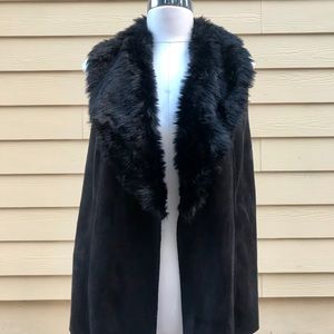 Chico’s faux fur vest